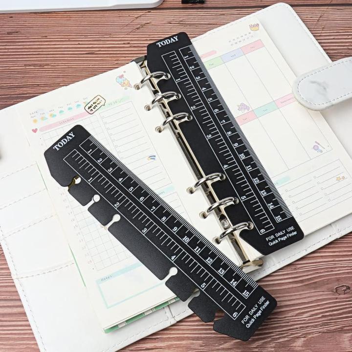 Plastic Plastic bookmark rulers Compact Loose Leaf Bookmark A5 ruler ...
