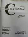 C How to Program 9th edition Paul Deitel harvey Deitel 9th Edition. 