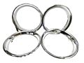 Stylish Chrome Rim Trims for 13-Inch Wheels | Durable, Easy-Fit, Premium Look. 
