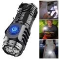 Three-Eyed Monster Mini Flash Super Power Flashlight Rechargeable Portable Outdoor Lighting Long-Range Powerful Flash Lights. 