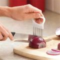 Multi-purpose Onion Cutter Stainless Steel Plastic Vegetable Slicer Cutter Metal Meat Needle Kitchen Accessories Kitchen Gadgets-. 