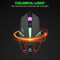 Semi-Mechanical Keyboard Mouse combo Kit GTX350 USB Gaming PC Rainbow Colorful LED Illuminated Backlit Gamer Keyboards For Office Computer Accessories. 