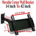 Revolving Bracket Corner Wall Mount Moving TV Bracket 32 to 42 Swivel Wall Stand. 