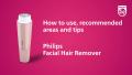 Philips Facial Hair Remover BRR454/00- 5000 Series. 