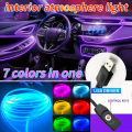 2 Meter Multi Colour RGB Neon Light For Car, With Usb Port, Decorative Autos, Seven Colour. 