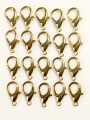 20mm 20 Locks Lobster Clasp For DIY Jewelry Crafts, Antique Gold, Silver End Clasps For Mini Purses, Bags, Necklaces, Bracelets, DIY Jewelry Findings, Fashionable Accessories Fastener Hooks. 