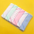 Pack Of 6 New Born Baby Face Towel Cotton Dotted Set in Multi-Color. 