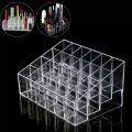24 Grid Plastic Lipstick Transparent Jewelry Storage Box Makeup Organizer Holder. 
