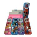 1 Button Pencil Box with Sharpener & Calculator  Double Sided Plastic Pencil Box Pack of 01 Pcs. 