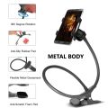 Metal Universal Flexible Mobile Snake Stand Holder - Black. 