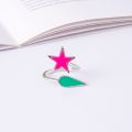 Anime Enamel Star Teardrop Ring Hunter X Hunter Hisoka Adjustable Rings For Women Men. 