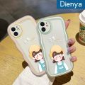 dienya For Huawei Y9s Case Cartoon Vigorous Girl Macaron Colorful Lovely Cream Wave Border Soft Clear Shockproof Phone Cases Creative Camera Transparent Casing Simple Gentle Protective Cover. 