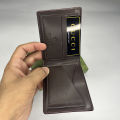 Original GG8695 Bifold Slim Apricot Leather Wallet for Men with Box. 