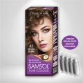 Samsol Hair Colour - 42 Natural Brown - 50ml - Non Metallic Dye. 