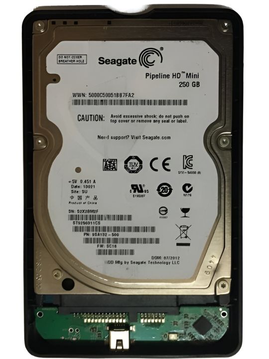 Speed-X Tech 2.5" (inches) External Drive with Segate 7200rpm Hard Disk Drive