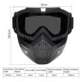 Motorcycle Helmet Mask, Windproof Motorcycle Riding Goggles, UV Protection Bike Mask. 
