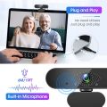 Teaisiy USB Webcam, 1080P Streaming Webcam with Microphone for PC,MAC, Laptop, Plug and Play Web Camera for Youtube,Skype Video Calling, Studying, Conference. 
