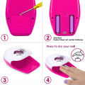 Nail Polish Set 10 Pcs with Nail Dryer, Kids Nails Sets for Girls With 3 Solid Colour 2 Shiny Nail Powder Nail Polish Set For Girlls. 