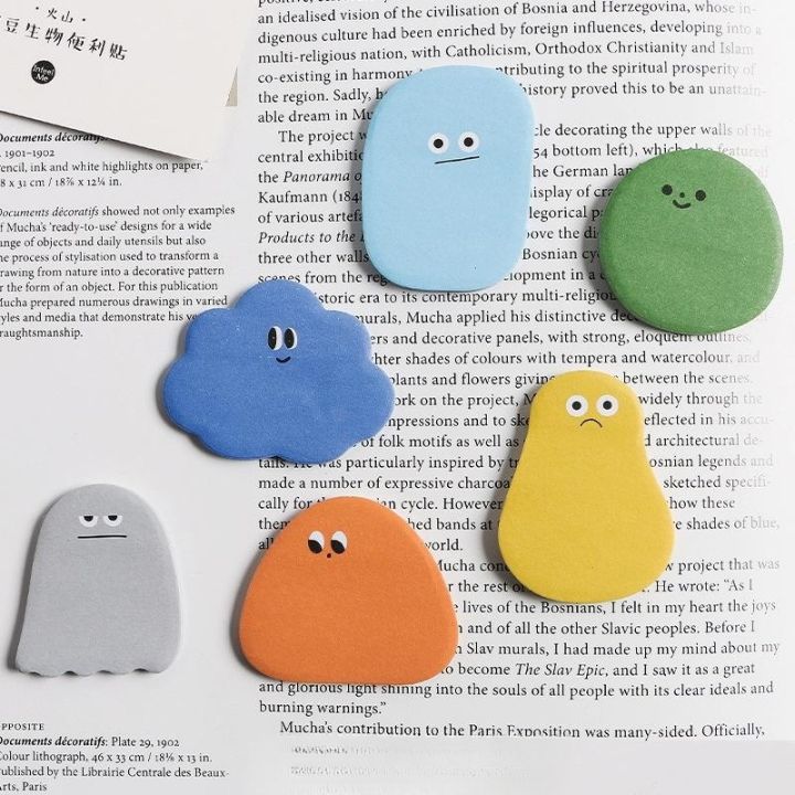 Panda Online Sticky Note N Times Paste Jelly Bean Biological Series 6 Choose Hand Account Message Note Lovely Note