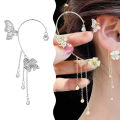 Luxury Simplicity Butterfly Earrings For Women Girls Without Piercing Tassel Ear Cuff Engagement Wedding Anniversary Gifts Mzea. 