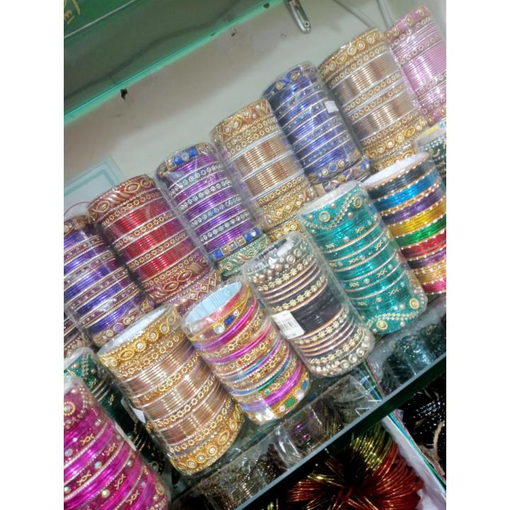 Ladies Fancy Churia or Bangles set in matel matrial