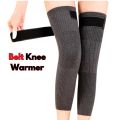 2Pcs/ 1 Pair Knee warmer for men and women With Straps/Belts, thermal legs warmer for medical use, fleece brace warmer, knee pain relief, Wool Knee Pads. 