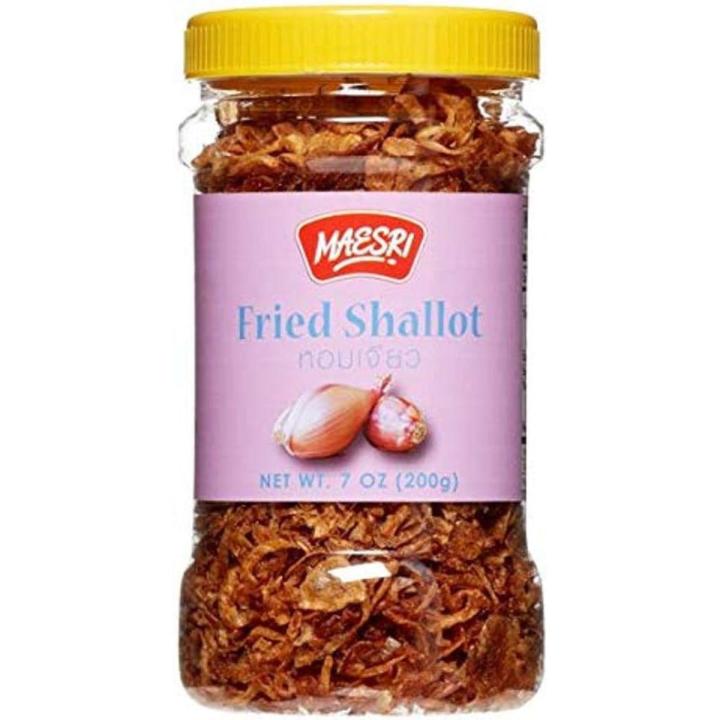 Maesri Fried Shallot,Golden Brown 7 Ounce     Maesri Fried Shallot,Golden Brown 7 Ounce