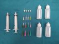 Henna Mehndi Applicator Kit with 02 Injection 04 Squeeze Luer Lock Bottles & 16 Nozzles for Creating Amazing Designs Multipurpose Paint Glue Solder Mask Resin Epoxy Works Injection Mehndi. 