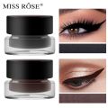 MISS ROSE GEL EYELINER 2 COLOR  SET BLACK AND BROWN 24 HOURS LONG LASTING WATERPROOF. 