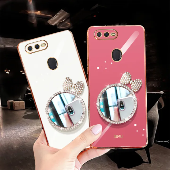 For%20OPPO%20A5s%20Back%20Cover%20+%20Bowknot%20Makeup%20Mirror%20Fashion%20Shiny%20Plating%20Square%20Bumper%20Bling%20Girls%20Phone%20Case%20Soft%20TPU%20Silicone%20Shockproof%20Back%20Cover%20-%20Image%204