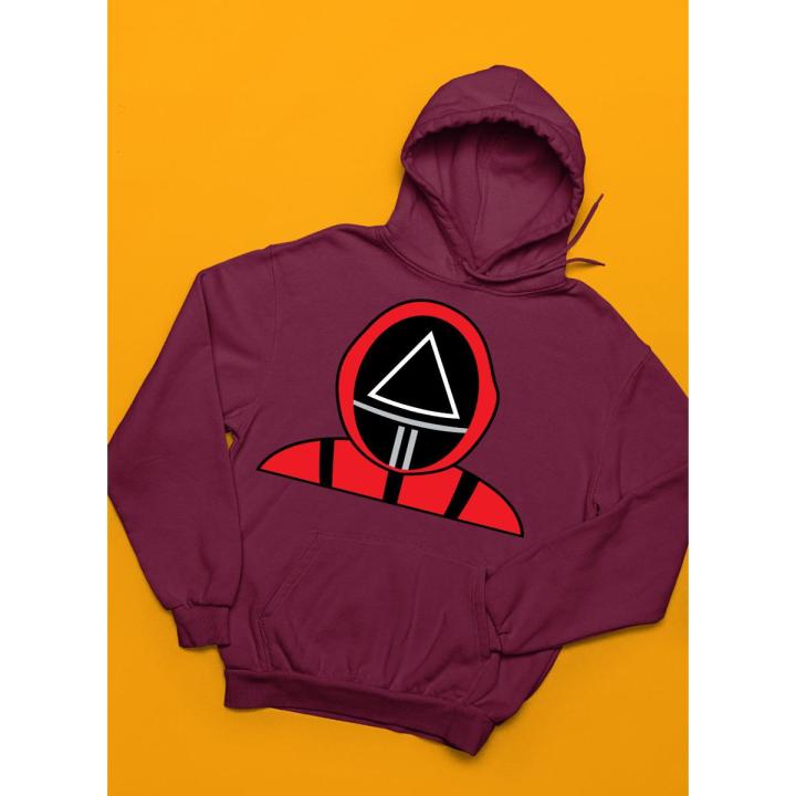 Squid Game Fleece Full Sleeves Pull Over Hoodie For Men & Women