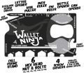 Wallet Ninja Multitool Card – 18 in 1 CredIit Card Size Multi Purpose Tool for Quick Repairs, EDC Survival Gear, Bottle Opener. 