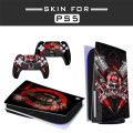 Suitable for Sony PS5 sticker optical drive ps4 game console full body sticker handle anti-slip sticker PS5 film. 