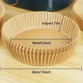 50pcs Disposable Air Fryer Paper Liners - Oil-Proof Non-Stick Baking Parchment, Perfect for Cooking, Baking, Frying, Microwave, Deep Fryer, Air Fryer Accessory, Microwave Cover. 