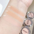 3 Colors Matte Nude Eyeshadow Cream/ Waterproof Silky Smooth Eye Shadow Primer Pigment/ Apricot Eye Makeup Long Lasting Monochrome Lying Silkworm. 