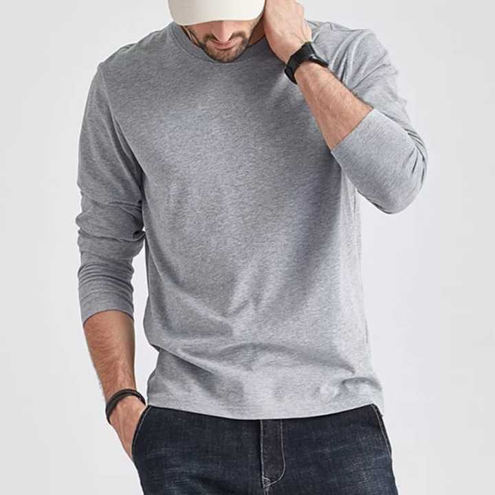 Paradise Zone Long Sleeves Plain Tshirts For Men
