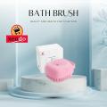 Silicone Massage Bath Brush Liquid Mini Soap Dispense Bathing Brush for Women, body cleaning brush for Use in Shower, Soft Cleaning Body Brush with Shampoo Dispenser - Skin Massage body bath Brush/ Body wash bush /Silicone Body Scrubber/Bath Body Cleaning. 