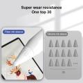 5Pcs Silicone Mute Nib Cover For Apple Pencil Tip Cover Replaceable Tip For Ipad Pencil 1 2 Stylus Pen Nib Protection Case. 