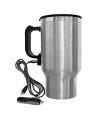 Car Travel Coffee And Tea Mug - Silver. 