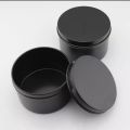 ALLUMINIUM JAR MATTE BLACK ( 1PC ) - CANDLE MAKING CONTAINERS - 200ML ( 6.7oz ). 