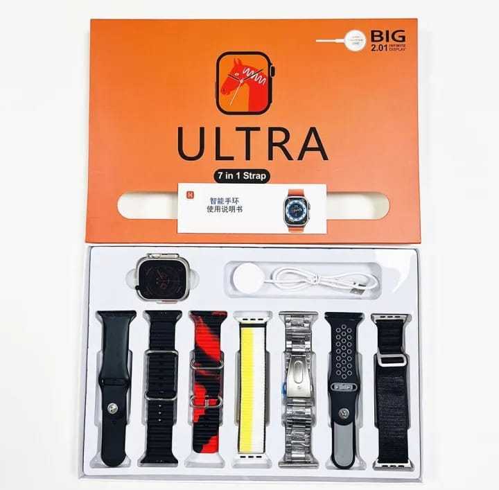 7%20In%201%20Ultra%20Smart%20Watch%202.1%20Inch%20Full%20HD%20Screen%20Series%208%20Wireless%20Charging%207%20Straps%20Waterproof%20-%20Image%203