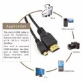 90 Degree Micro HDMI To HDMI-compatible UP/Left/Right Angle Micro HDMI Cable For Digital Camera Sony A6400 GH4 Tablet 50cm/150cm. 