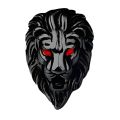 Shiny Non-Fade Red Eyes Lion Head Ring for Boys and Men - Stainless Steel Biker Punk Men's Rings For Boys - Stylish Fashion Jewelry Lion Ring for Men. 