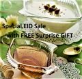 Fish Shaped Transparent Glass Serving Bowl Set (Small & Large). 