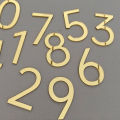 Self Adhesive 3D Number Stickers 0-9 Number Sticker Metal Building Floating Exterior House Apartment Cabinet Mailbox Numbers. 