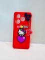 Tecno Spark 20 / 20C _key chain style_Hello Kitty cover_Mickey mouse case_Girls Fancy soft case_ Tecno Spark 20 / 20C Girls Back cover. 