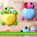 Toothbrushes Holders Turtle Shape Toiletries Toothpaste Holder Bathroom Sets Suction   multicolour. 