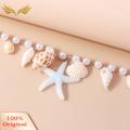 High-quality Necklace Exquisite Conch Starfish Necklace Elegant Beach Jewelry with Faux Pearls Perfect for Trendy Southeast Asian Buyers Exquisite Necklace. 