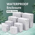 190x140x120mm Plastic Case Waterproof Enclosure Box Electronic Project Outdoor Instrument Electrical Project Box Junction Housing with Holes/rubber. 