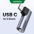 【Get 1 More For Free 】UGREEN 90 Degree Gaming Type C 3.5 Jack Earphone USB C to 3.5mm AUX Headphones Adapter Audio cable For Huawei P50 mate 70. 